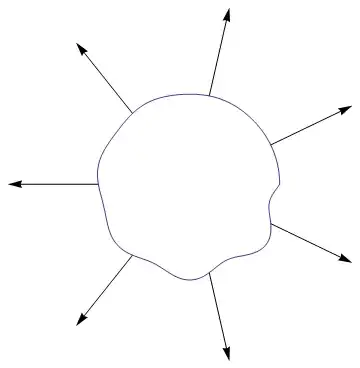 seven arrows emanating from a central stone