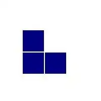 L-tromino, blue