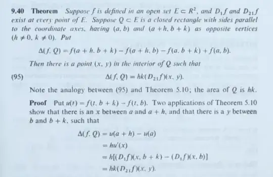 excerpt of PMA Rudin theorem 9.40, generalization of Mean Value Theorem