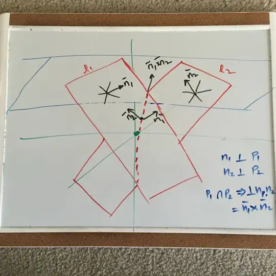 Interpretation of line intersection in homogeneous space