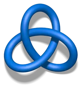 Blue Trefoil Knot