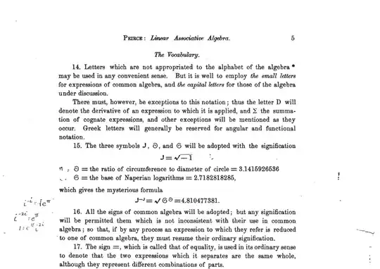 Benjamin Peirce, LAA, § 15, p. 5.