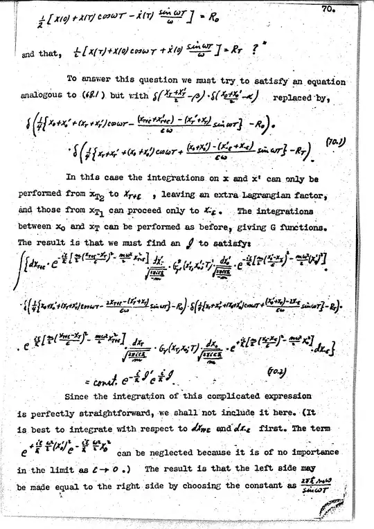 Richard Feynman's PhD thesis, page 70