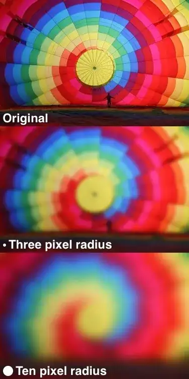 Gaussian kernel smooth in 2D