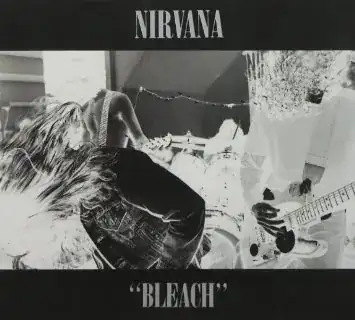 Headbanging on the album cover of Nirvana's 1989 debut, *Bleach*