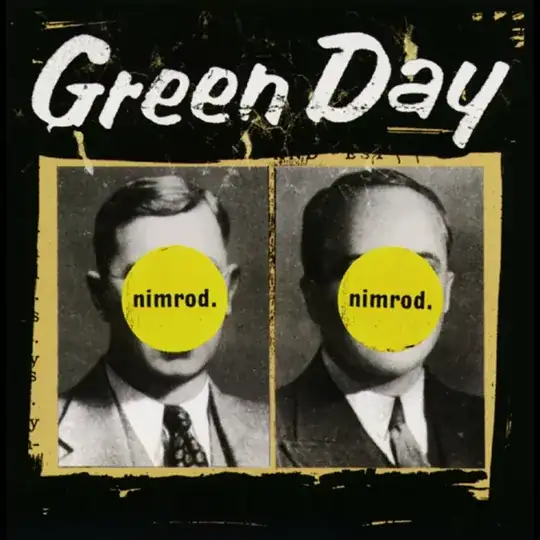 here is the official Nimrod album art by Green day