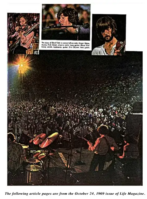 2nd page of October 24, 1969 of Blind Faith article Life Magazine