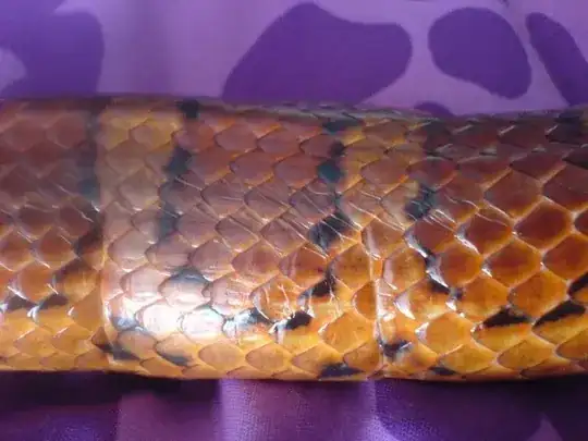 An example of misshapen scales