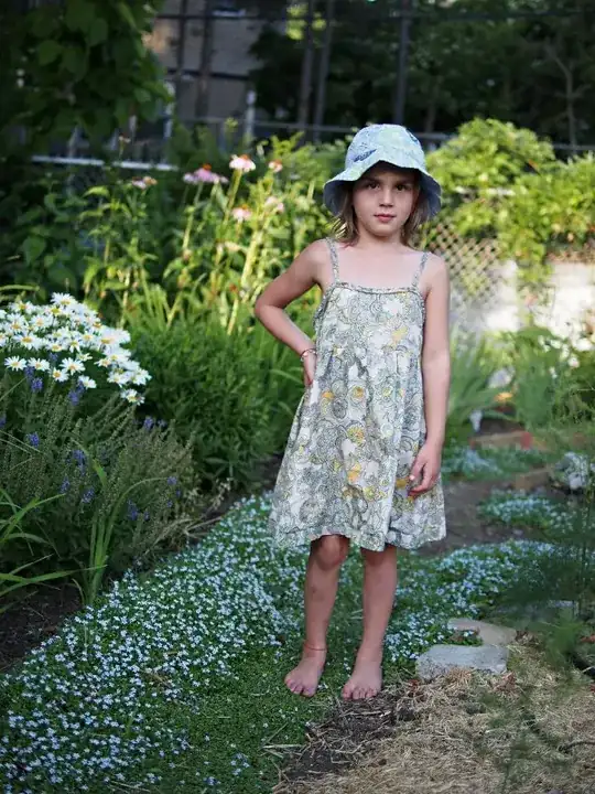 Anya in the garden