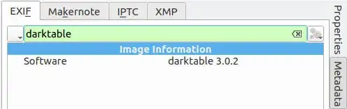 digikam metadata tab
