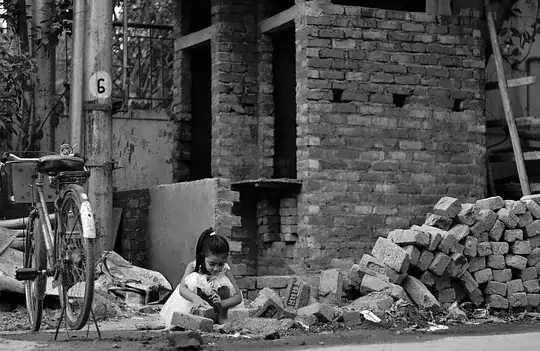 black and white dark print