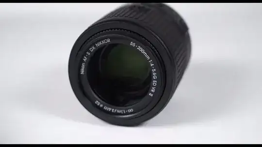 55-200 VR II front element