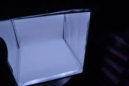 Box with its own lighting