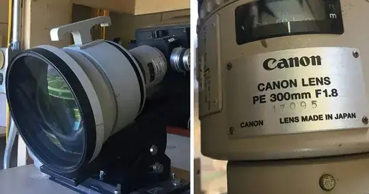 Canon PE 300mm f/1.8