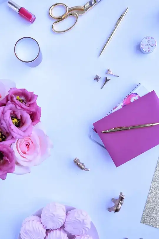 example image of objects on white background