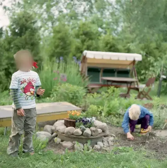 Photo with non-uniform bokeh