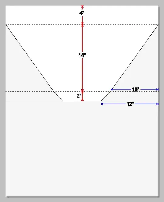 Cutting diagram for 16 inch box