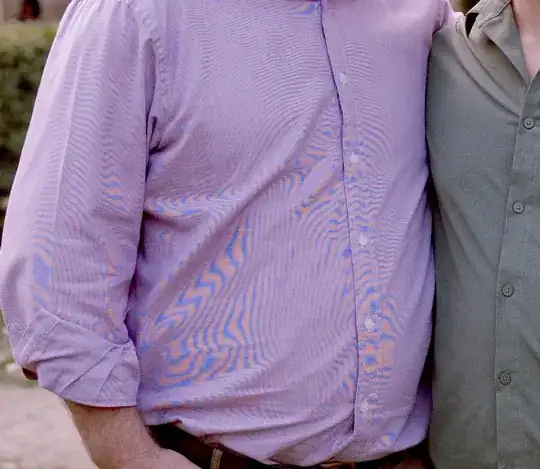 pink shirt with artifacts