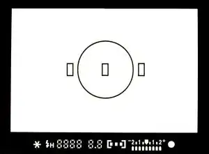 Canon EOS D30/D60 AF array
