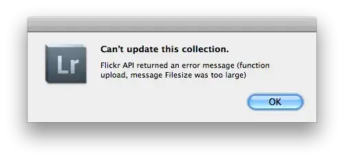 Flickr API returned an error message (function upload, message Filesize was too large)