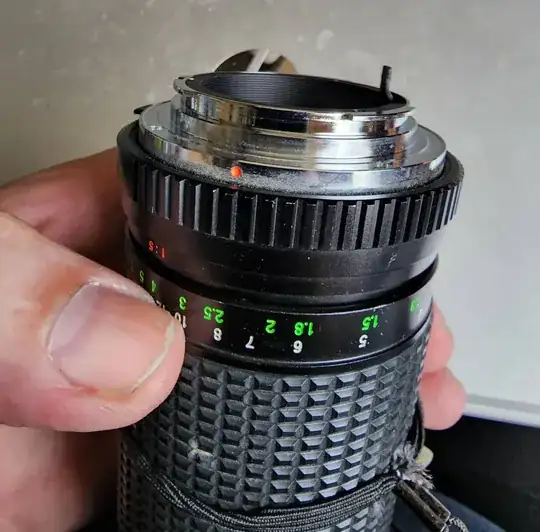 picture of one of the lenses