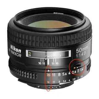 50mm nikon lens with aperture ring
