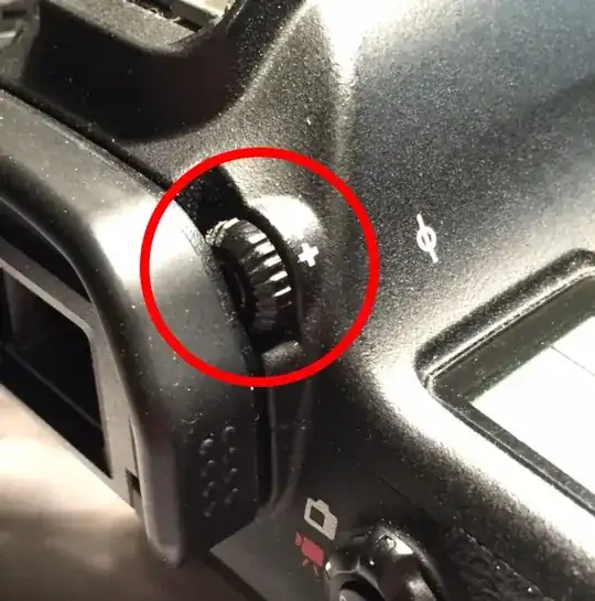 Viewfinder Diopter on a Canon 6D