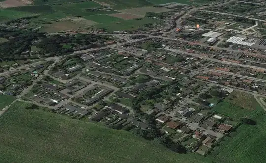 Aerial view from Google Maps