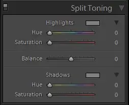 Lightroom Split Tone Example