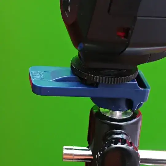 close-up of the device in action