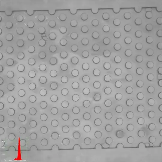 The inside faces of the cylinders are visible, the outside faces are not