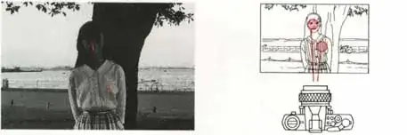 Typical scene with a range of luminosities