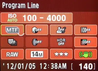 Program Line Info-Button UI