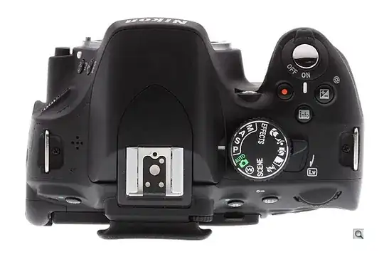 Nikon D5100 top view