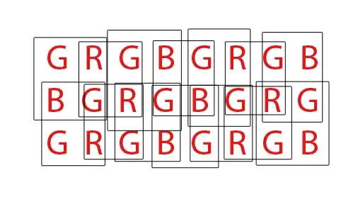 simplified Bayer pattern