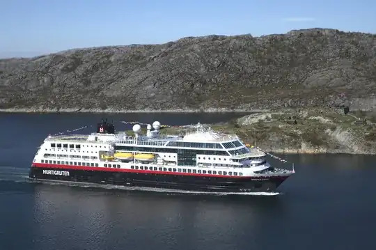 Hurtigruten arriving at Bodø