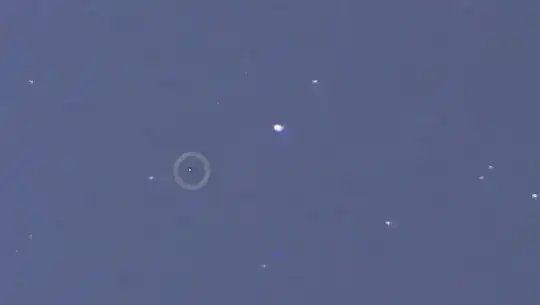 hot pixel or other artefact