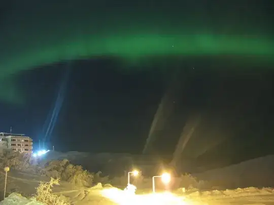 Severe diagonal stripes