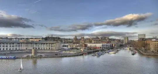 Panorama of Bristol Harbourside