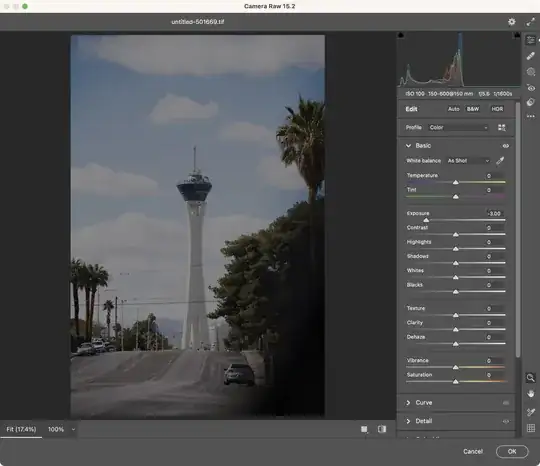 loss of RAW tonality