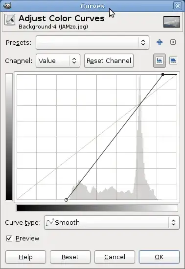 increasing contrast in GIMP