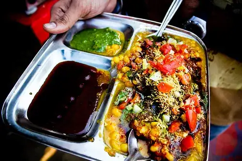 tray of colorful yummy food