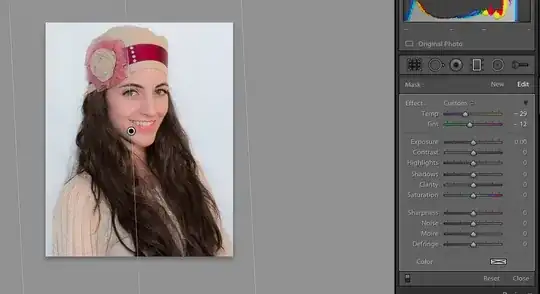 Gradient applied descending from right to left, dropping color temperature