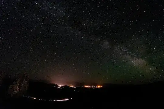 Jackson, Wyoming at night