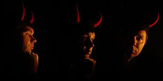 Three candlelit portraits