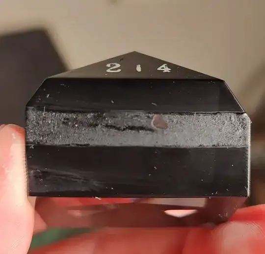 Prism coating degrading