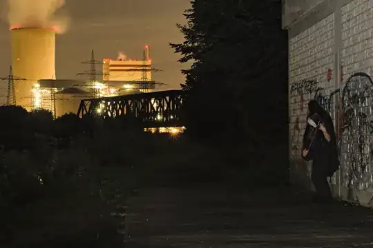 30s exposure, flash for foreground