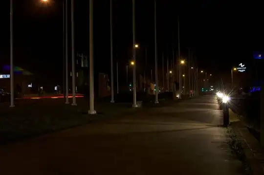 This is at night, look to the middle left