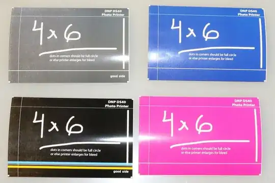 blotchy dyesub prints