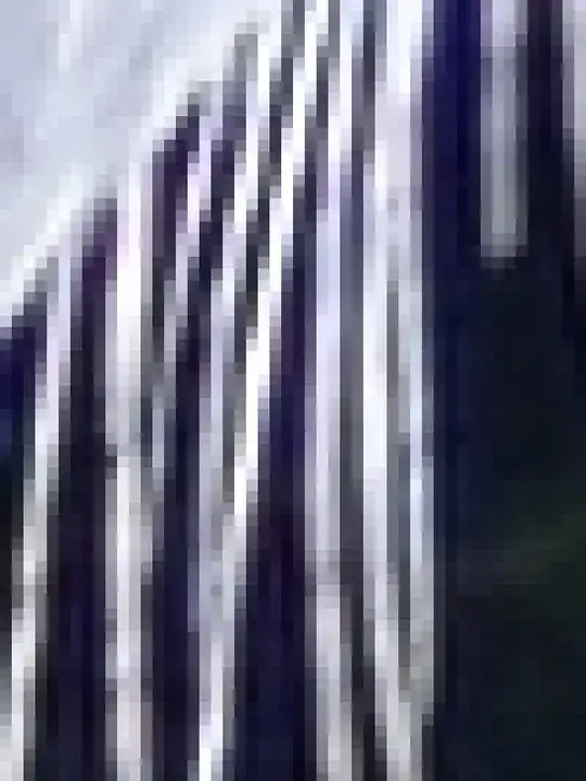 12x Pixel Zoom of Marked Area almost exhibiting alternating colors at a pixel level.